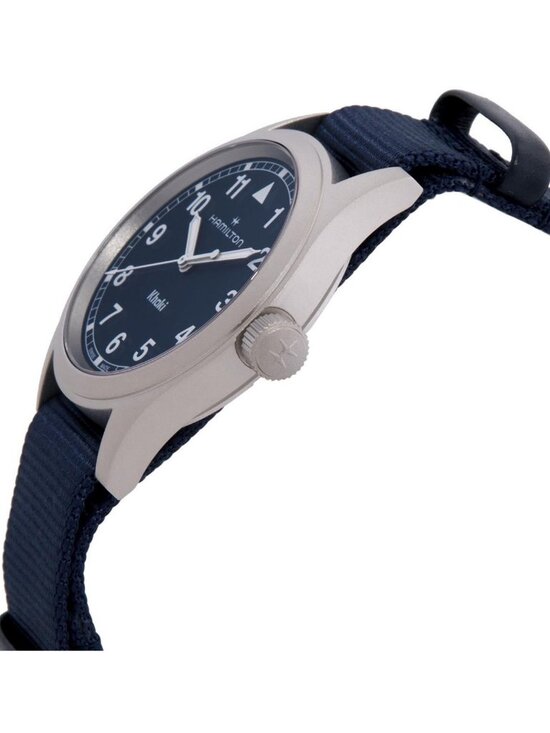 NWT Hamilton Khaki Field Quartz Blue Dial Watch